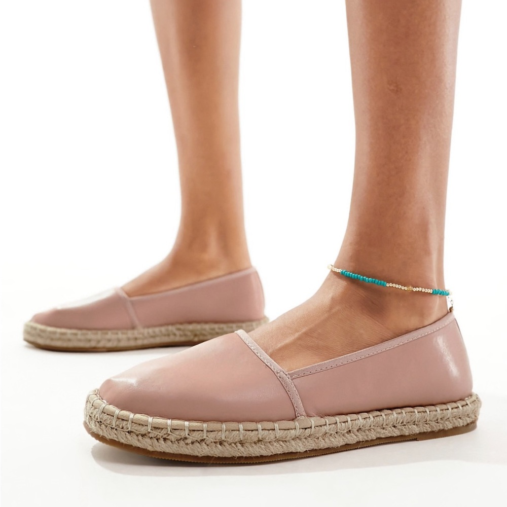 Chic Pink Espadrille Slip-Ons with Jute Sole